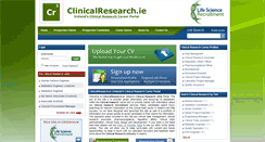 Desktop Screenshot of clinicalresearch.ie